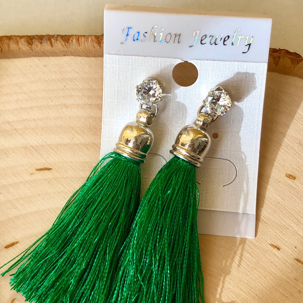 Handmade Tassel Earrings - Picture 2 of 8